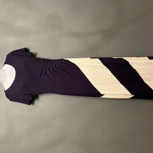 Navy blue and white nice dress